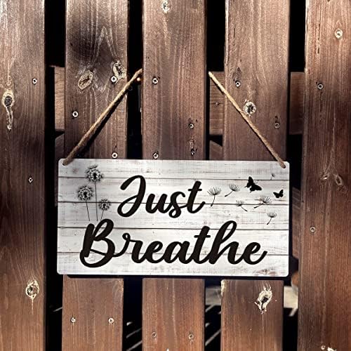 Funny Bathroom Signs Gift Farmhouse Wooden Hanging Sign Rustic Wall Art