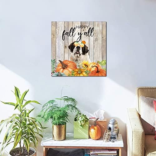 Thanksgiving Hello Fall Decor Wooden Sign 10x10in