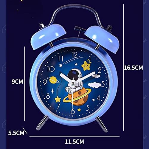 Digital Alarm Clock with Double Bell Sound Rechargeable and Luminous