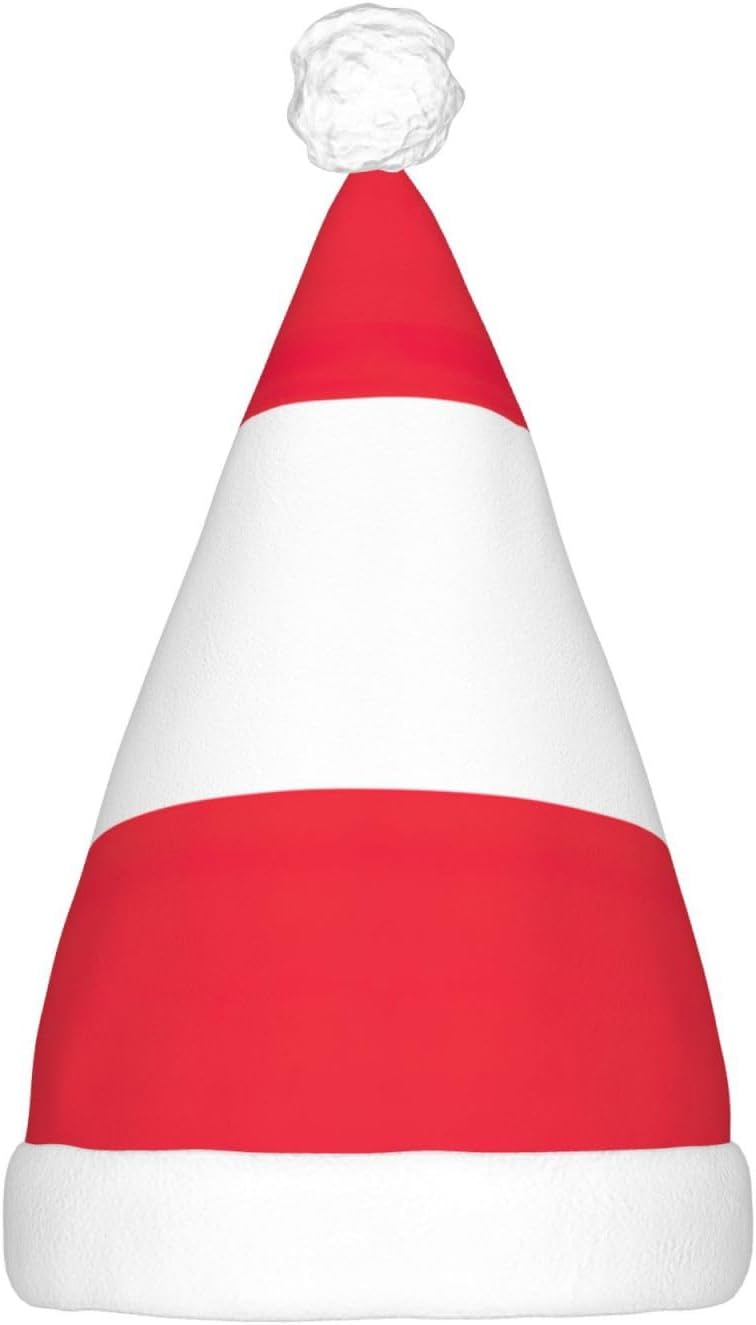 Austrian Flag Christmas Hat with LED Lights