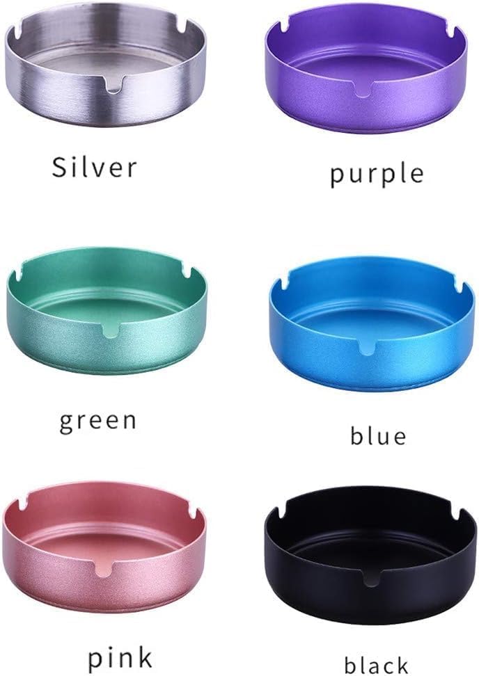 Pink Korean Design Stainless Steel Ashtray Set