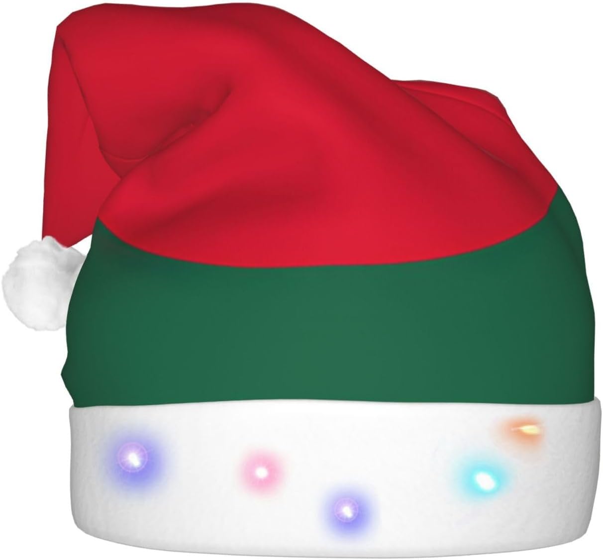 Bangladesh Flag Print Christmas LED Santa Hat