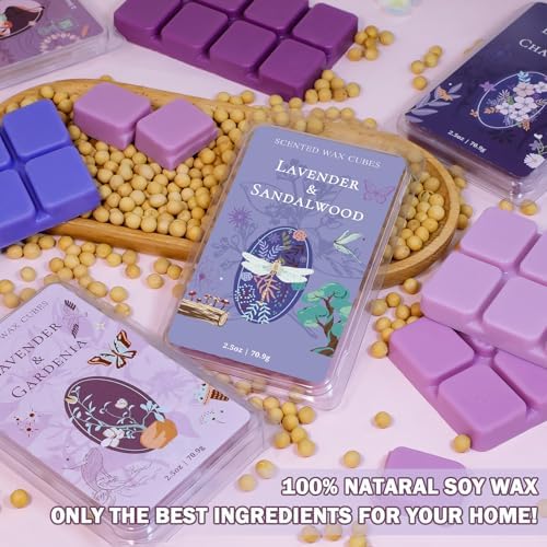 SCENTORINI Wax Melts 4-Pack Lavender Scent for Sleep