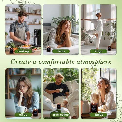 Scented Candle Set 6 Pack with 42 Oz Jar Candles
