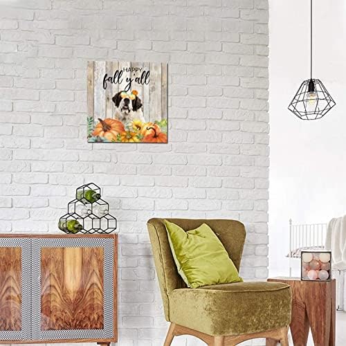 Thanksgiving Hello Fall Decor Wooden Sign 10x10in