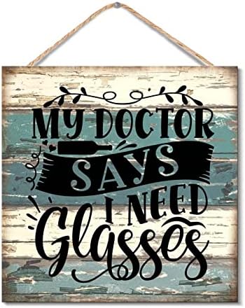 Rustic Wood Sign Wall Art Decor Hanging Wooden Plaque