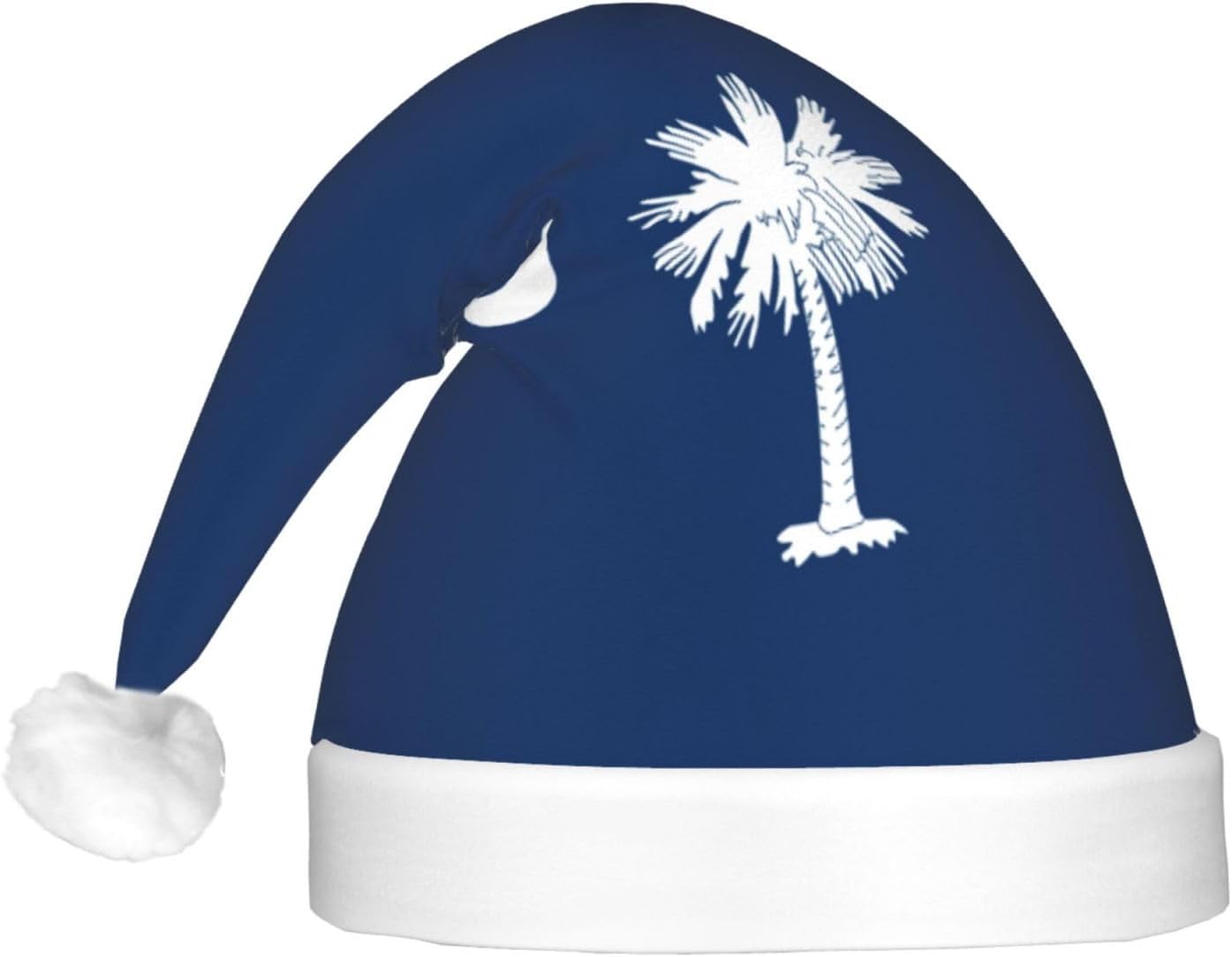 South Carolina Flag Christmas Hat with LED Lights