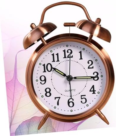 ERINGOGO Double Bells Alarm Clock with Mute Function