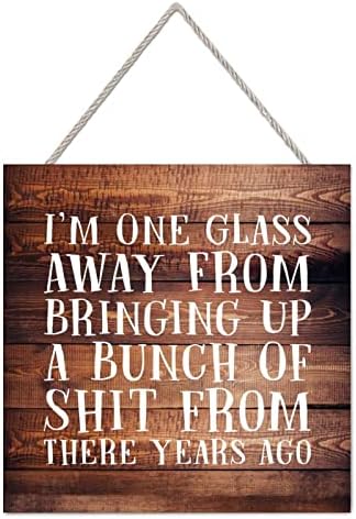 Elvoes Farmhouse Rustic Wood Plaque Sign 4x4