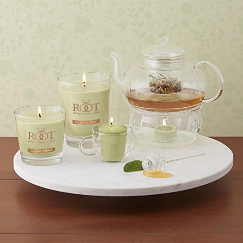 Root Candles 20-Hour Scented Beeswax Votive Candles 18-Count Tea Leaf Honey