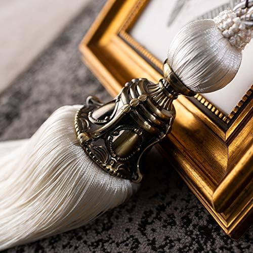 Melodieux Decorative Curtain Tiebacks with Antique Tassels Set of 2