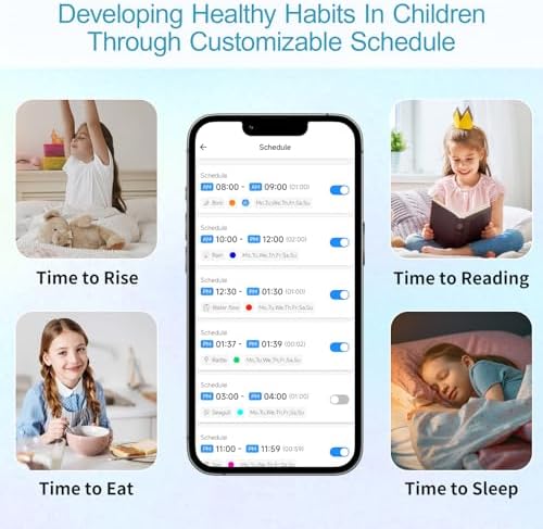 Homidy Alarm Clock for Kids with Night Light and Sound