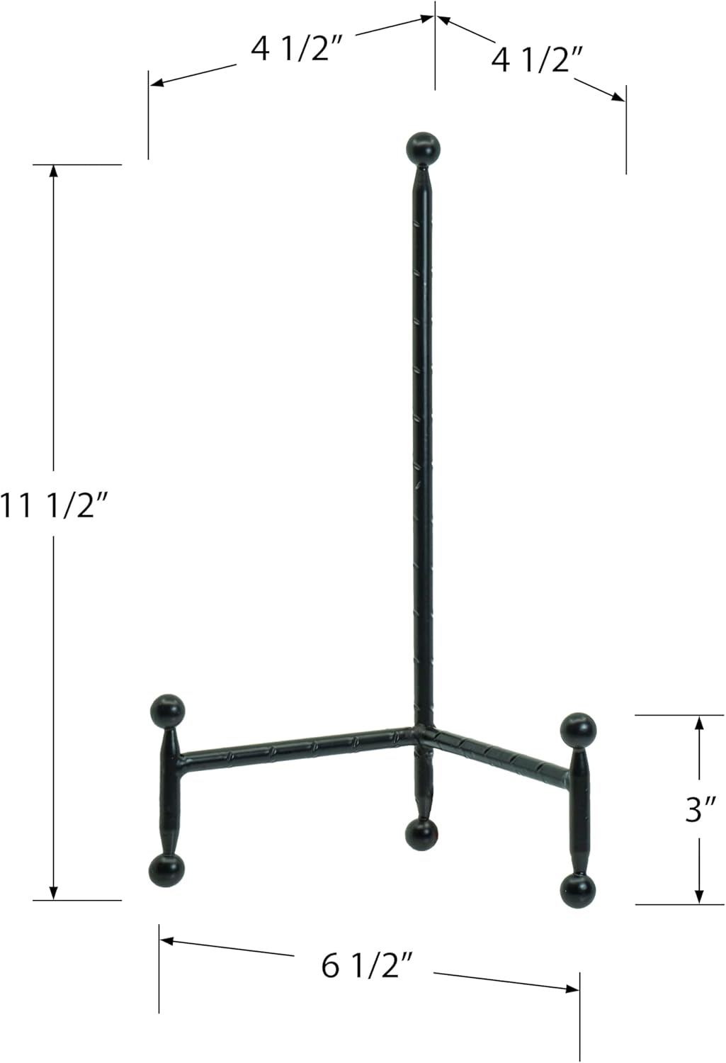 Red Co Black Finish Tripod Easel Stand - 115 H