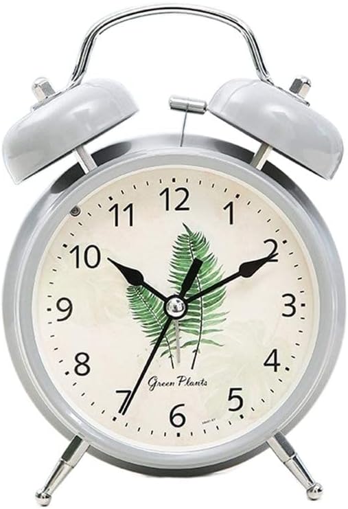 Metal Silent Alarm Clock with Night Light 1