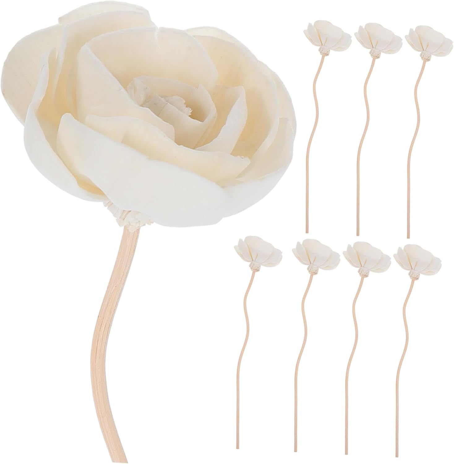 STOBAZA Aroma Diffuser Flowers 8pcs Natural Reed Diffuser Sticks for Home Use
