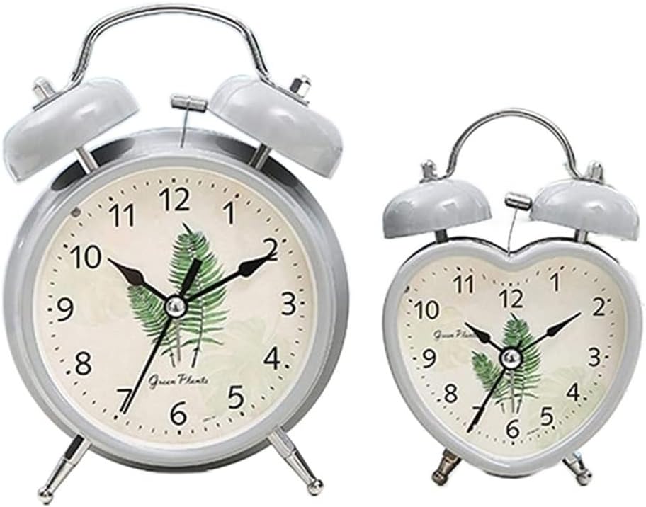 Metal Silent Alarm Clock with Night Light 1
