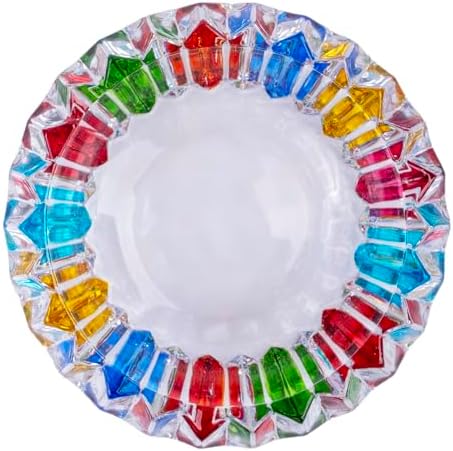 Yblenic Large Glass Cigarette Ashtray for Home and Office Use