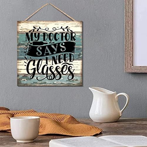 Rustic Wood Sign Wall Art Decor Hanging Wooden Plaque