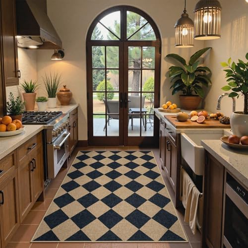 Lahome Checkered Jute 3x5 Outdoor Rug