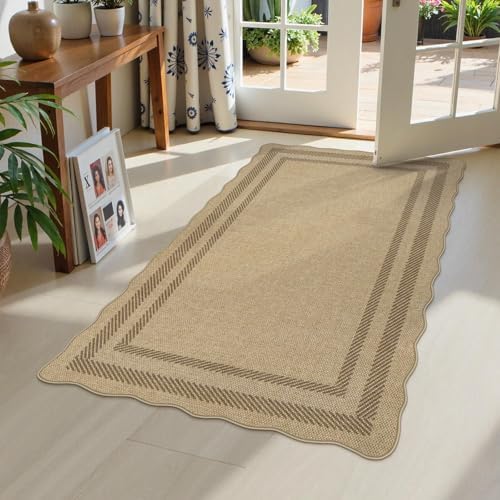 Livebox Scalloped Easy Jute 3x5 Outdoor Rug