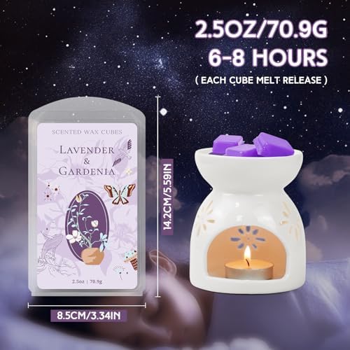 SCENTORINI Wax Melts 4-Pack Lavender Scent for Sleep