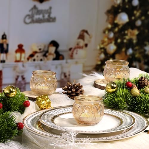 Gold Votive Candle Holders Set of 12PCS