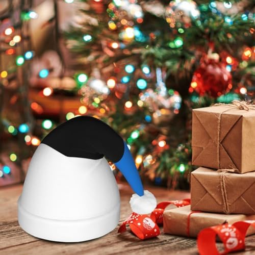 Estonia Flag Print Christmas Hat with LED Lights