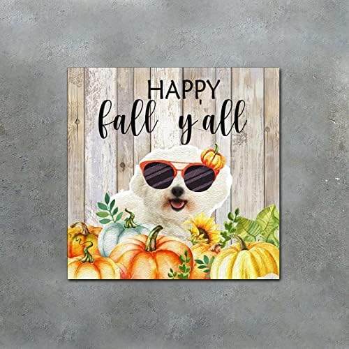 Thanksgiving Hello Fall Decor Wood Signs 8x8in
