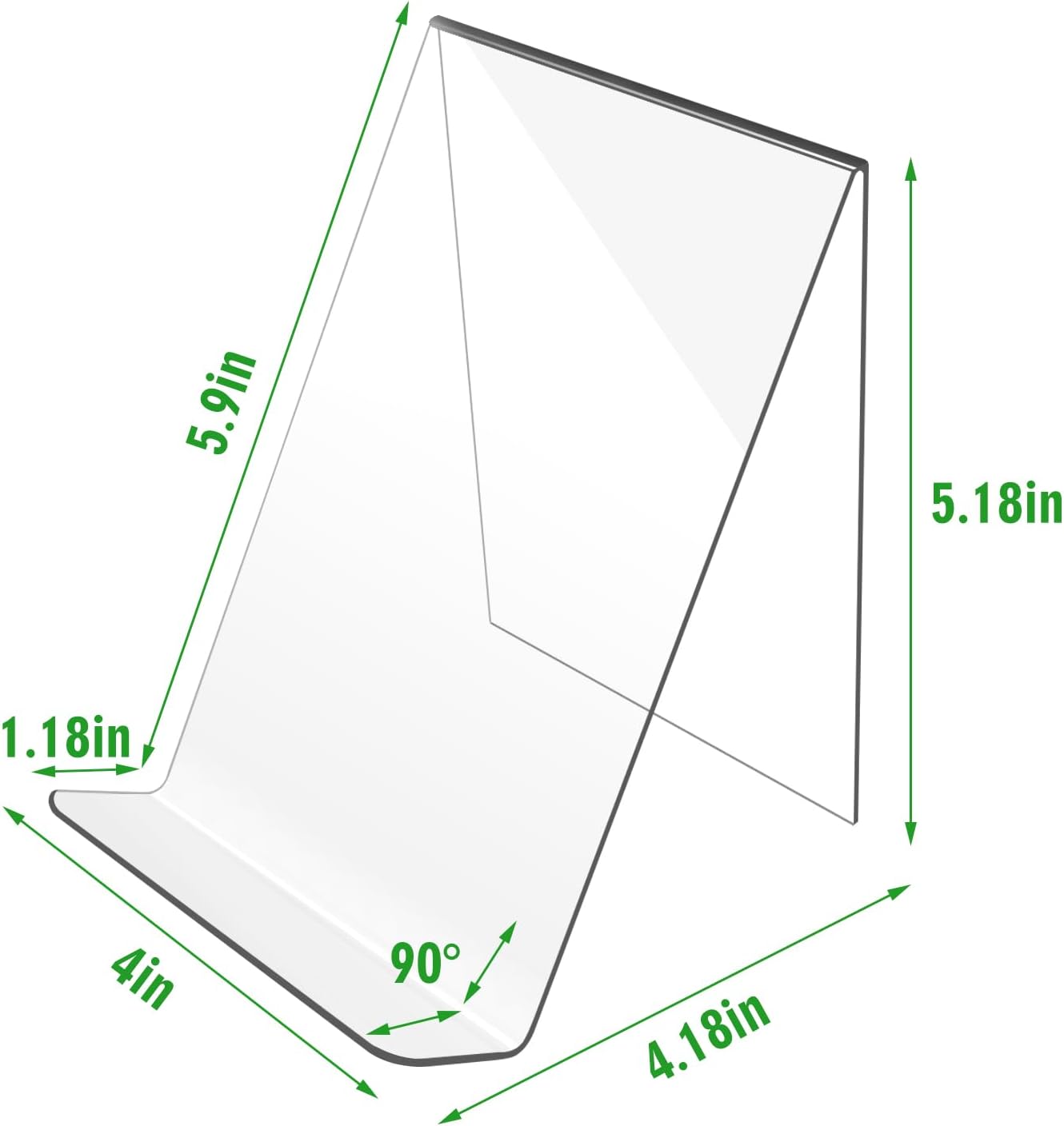 Trophable Acrylic Book Stand Clear Display Easel