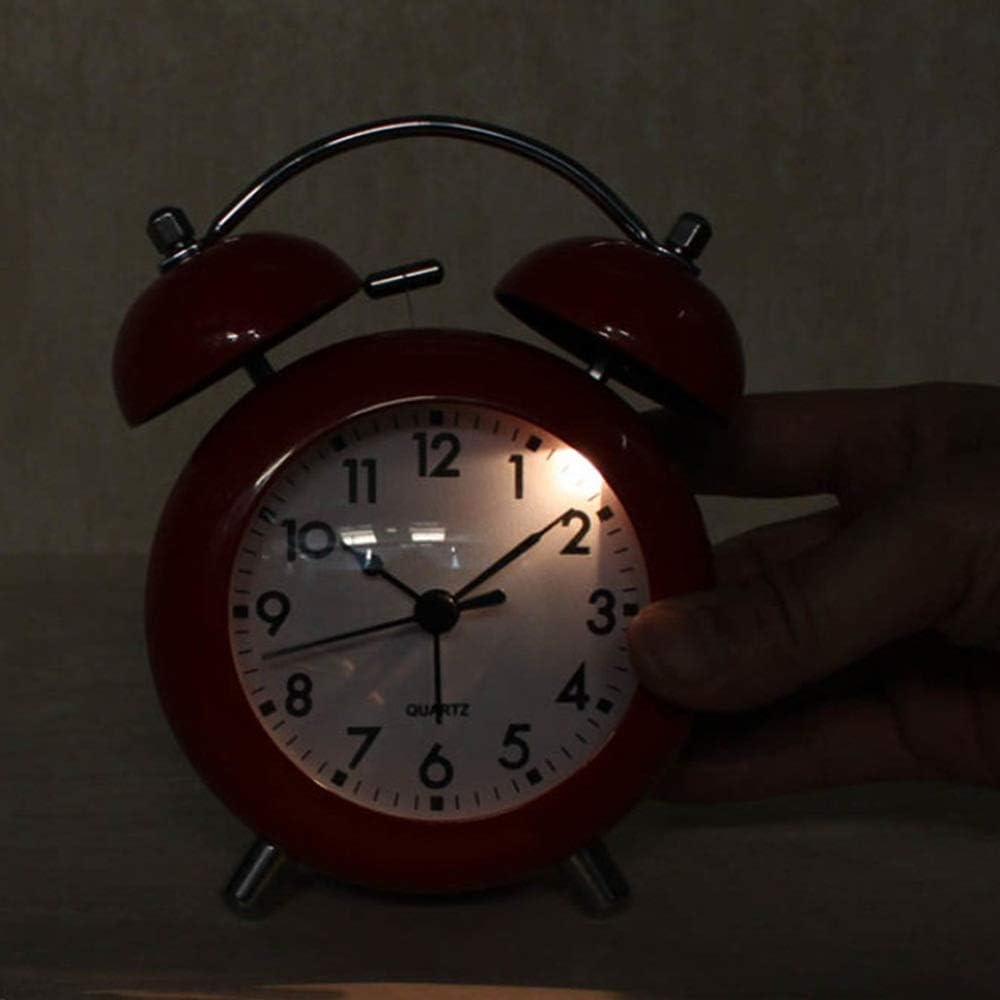 ROCILB Alarm Clock with Night Light and Dual Bell