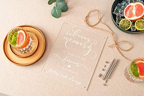 Handcraft Wedding Sign Acrylic Decorative 8x10 Inches
