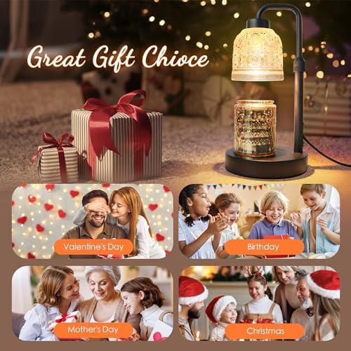 AIFEI Candle Warmer Lamp with Timer and Dimmer - Black