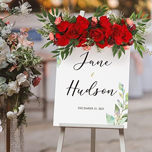 BFYDOAA Artificial Rose Swag Wedding Arch Decor
