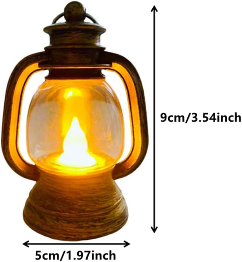 12 Pack Mini Decorative Candle Lanterns with LED Candles