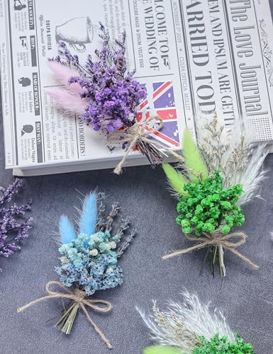 Xins Convey Mini Dried Flower Bouquet Set Blue