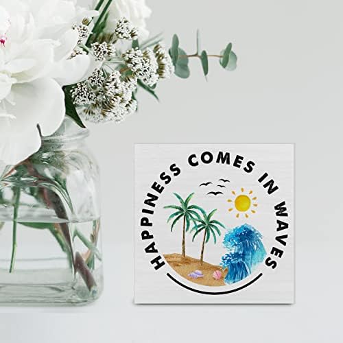 Rustic Beach Wood Box Sign for Home Decor
