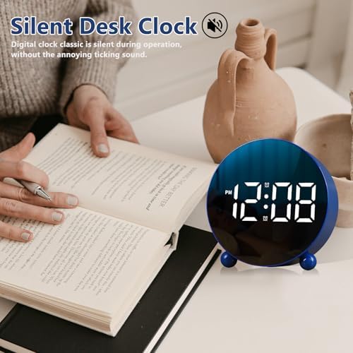 Justup Digital Alarm Clock with Double Bell and LED Display