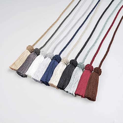 NICEEC 4 Pack Double-Ended Tassel Curtain Tiebacks