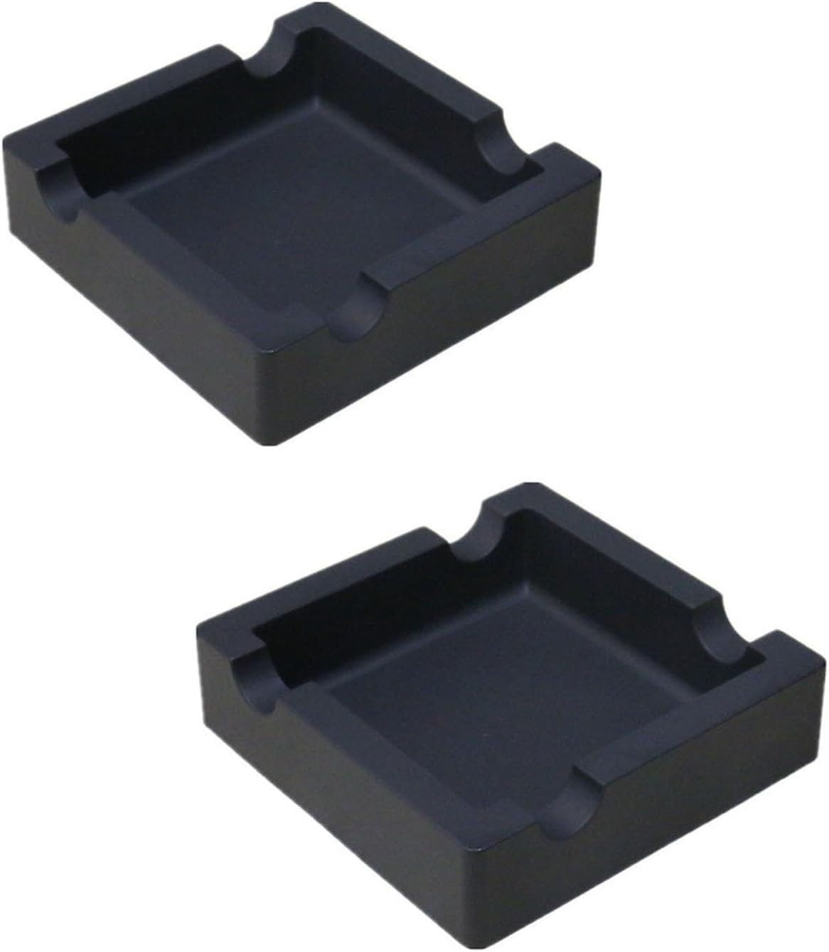 Nevfal Silicone Cigar Ashtray 2 Pack Black
