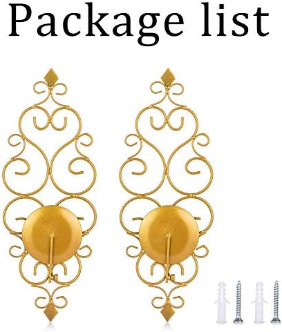 Sziqiqi Candle Sconces Wall Decor Set of 2
