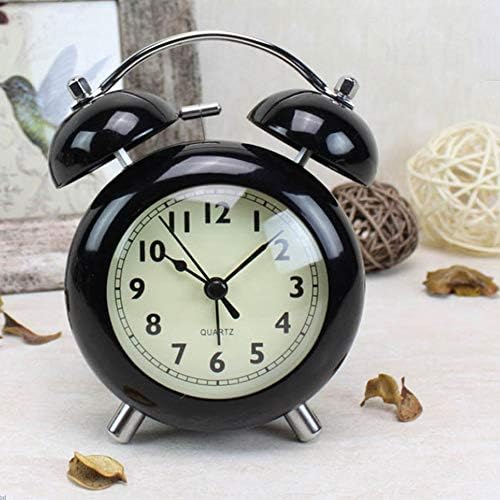 ROCILB Alarm Clock with Night Light and Dual Bell