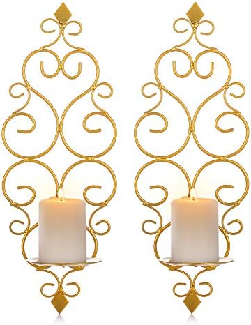 Sziqiqi Candle Sconces Wall Decor Set of 2