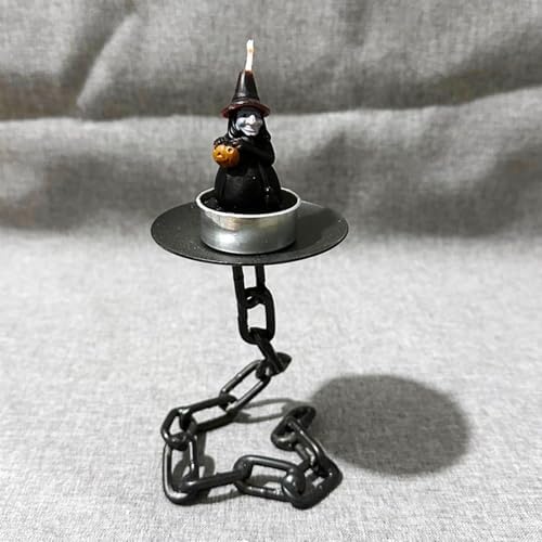 DANELYNN Black Candle Holder with Butterfly Design