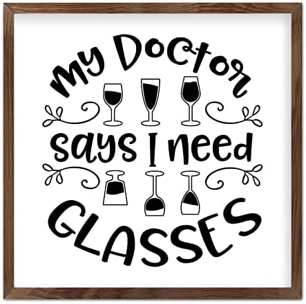 Ditooms Framed Wood Sign Plaque 7x7 Inch 1