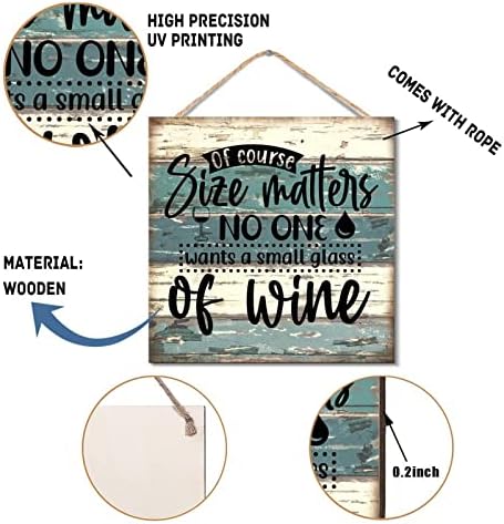 Wooden Wine Glass Sign Farmhouse 12x12