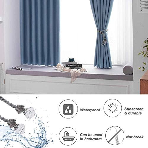 HIASTRA Curtain Tiebacks Rope with Crystal 2pcs