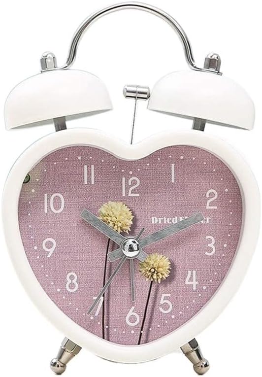 Metal Silent Alarm Clock with Night Light