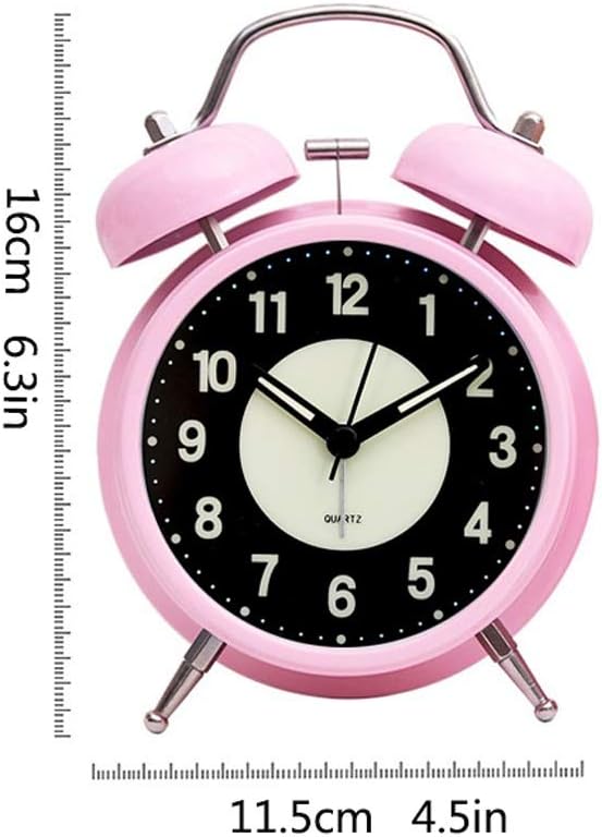 Luminous Small Alarm Clock with Dual Bell
