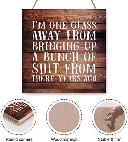 Elvoes Farmhouse Rustic Wood Plaque Sign 4x4