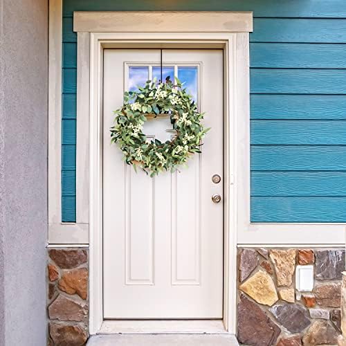 Pinkpum 20 Inch Eucalyptus Wreath for Front Door